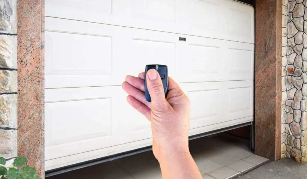 Hold button to close door