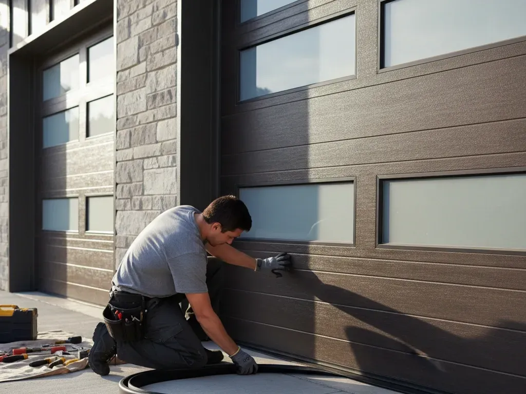 Cold weather garage door seal