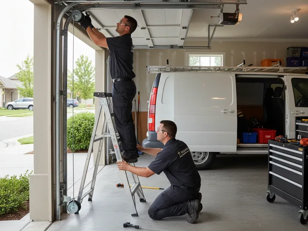Garage door cable replacement