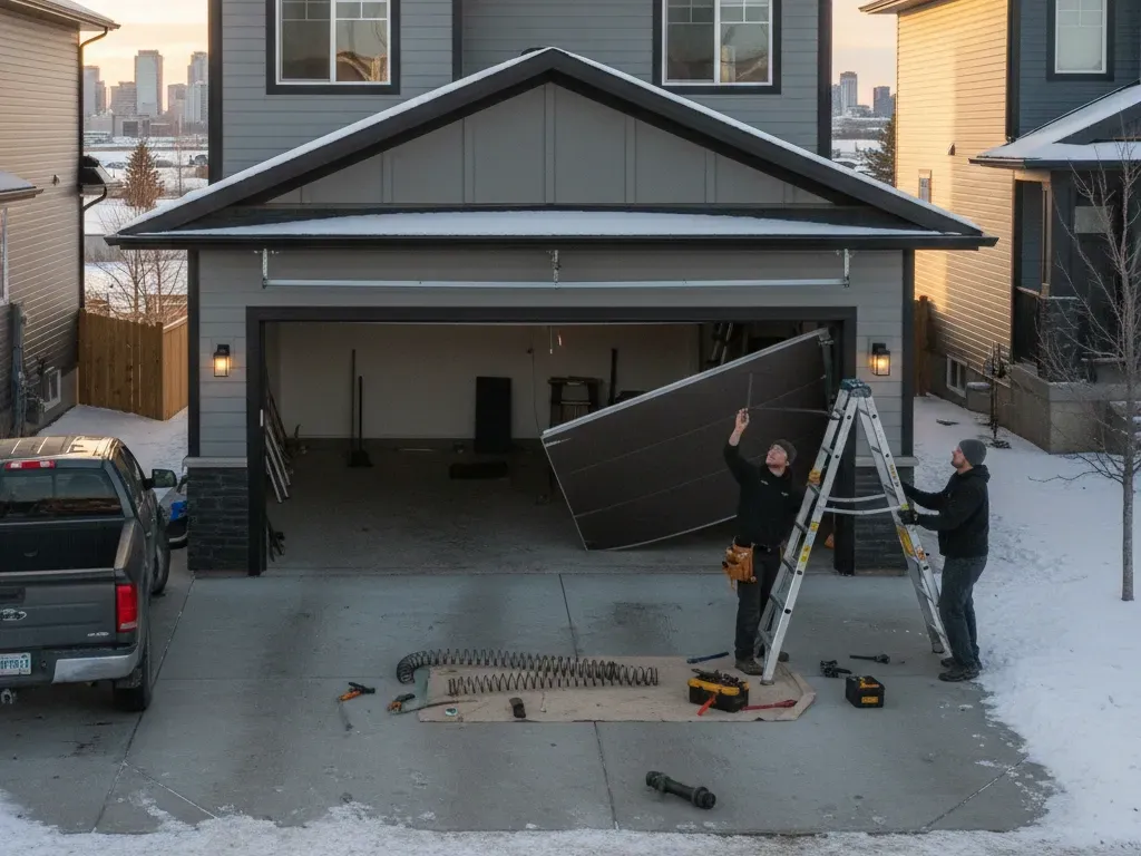 Garage door spring repair