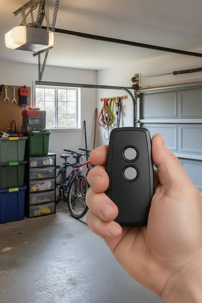 Smart garage door remote setup 